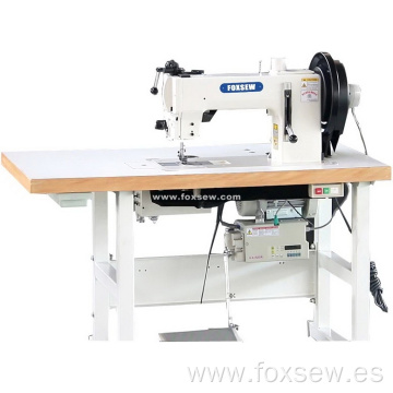 Máquina de coser de costura de llaquilla de cama plana extra pesada